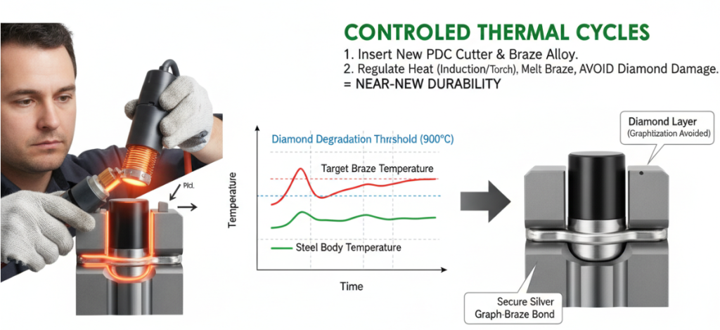 Этапы ремонта сверла