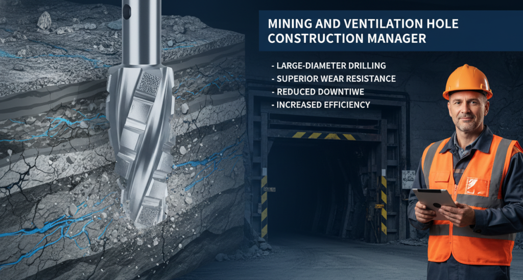 6 лезвие PDC буровые коронки Применяется толпа Для горной промышленности и вентиляции отверстие строительства менеджер