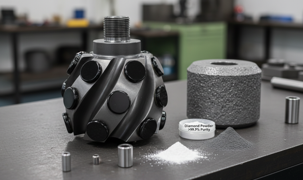 6 Лезвийные PDC буровые коронки Сырье/материалы 1